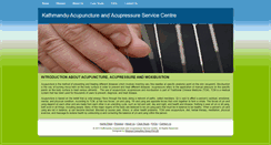 Desktop Screenshot of kathmanduacupuncture.com.np