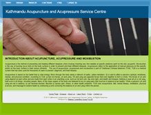 Tablet Screenshot of kathmanduacupuncture.com.np